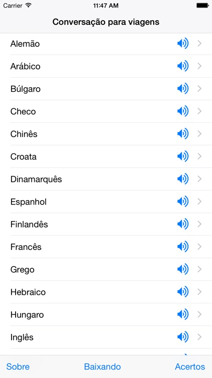 Conversação para viagens