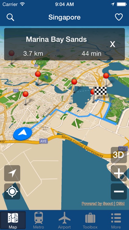 Singapore Offline Map - City Metro Airport screenshot-4