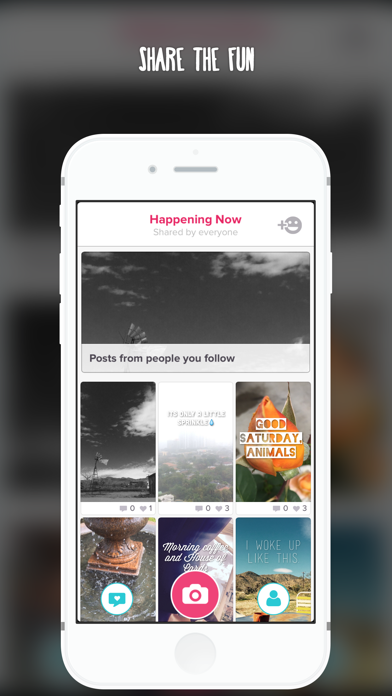 Anonygram - fast, fun and creative photos and videos with friends iPhone screenshot