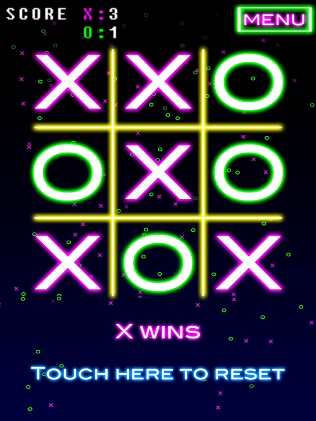 ‎NeonTic Tac Toe