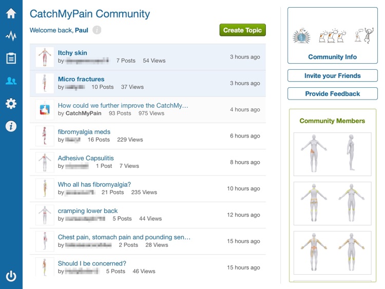 Pain Diary & Community CatchMyPain PRO
