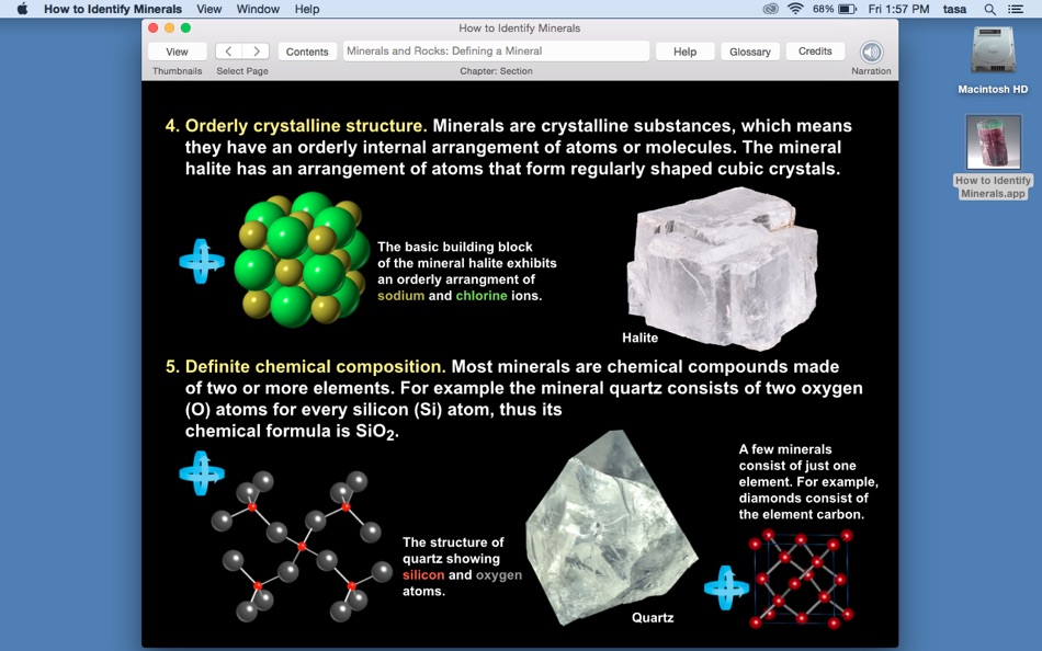 #1. How to Identify Minerals (macOS) Podle: DK Tasa, Inc.