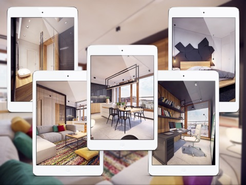Colorful Modern Apartment Design Ideas for iPad screenshot 2