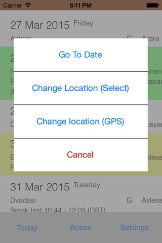 GCAL screenshot 3