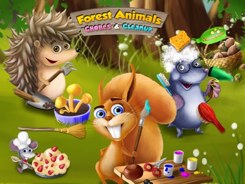 Screenshot #4 pour Forest Animals Chores and Cleanup - Arts, Crafts and Care