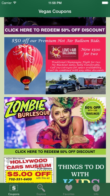 Vegas Traveling Coupons