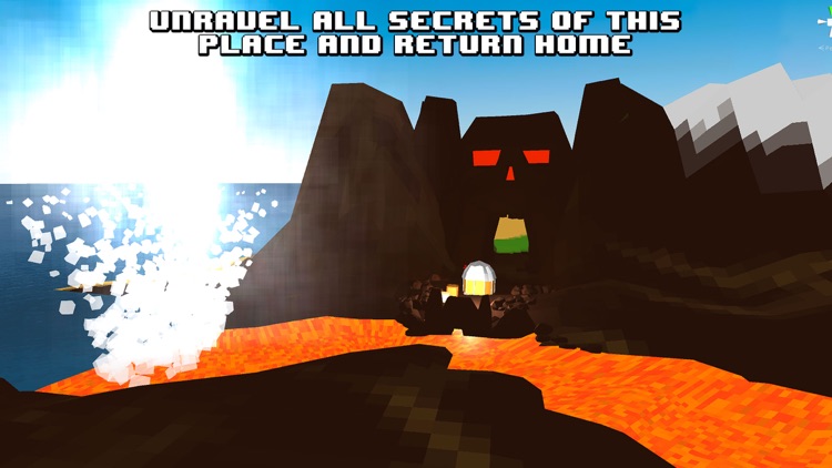 Pixel Volcano Island Survival Simulator 3D Full screenshot-4