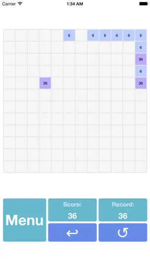 Скриншот 2048+++ на iPhone 4