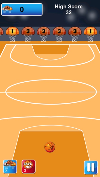Basketball - 3 Point Hoops