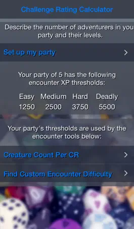 Game screenshot Encounter Challenge Calc hack