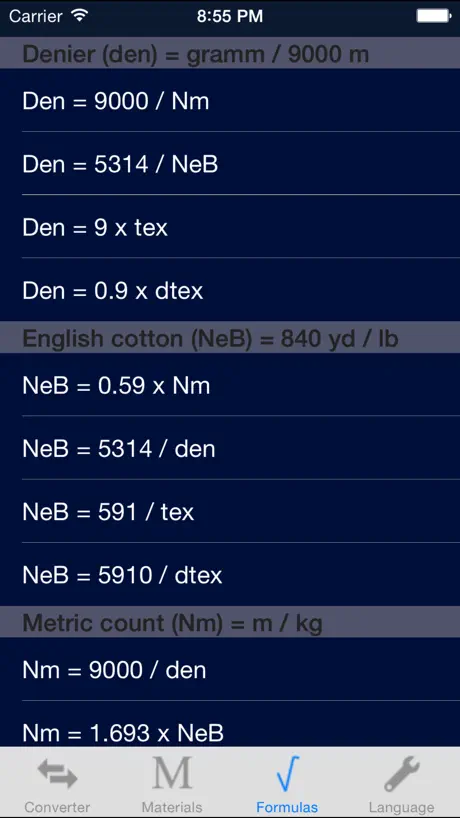 Yarn Count