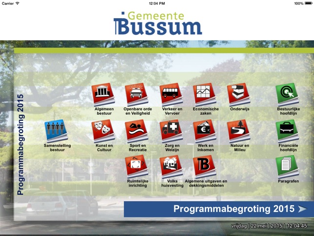 Begrotingsapp Gemeente Bussum 2015(圖2)-速報App