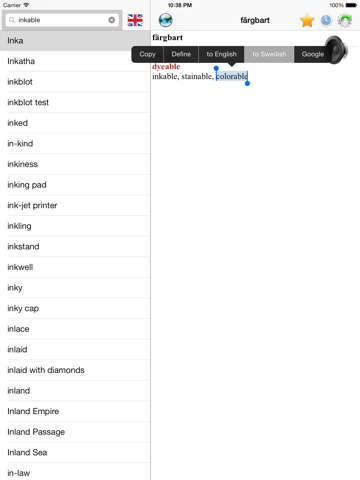 Screenshot #6 pour Swedish English dictionary - Svenska engelska ordbok, best translation tool for translator - bästa lexikon översätta
