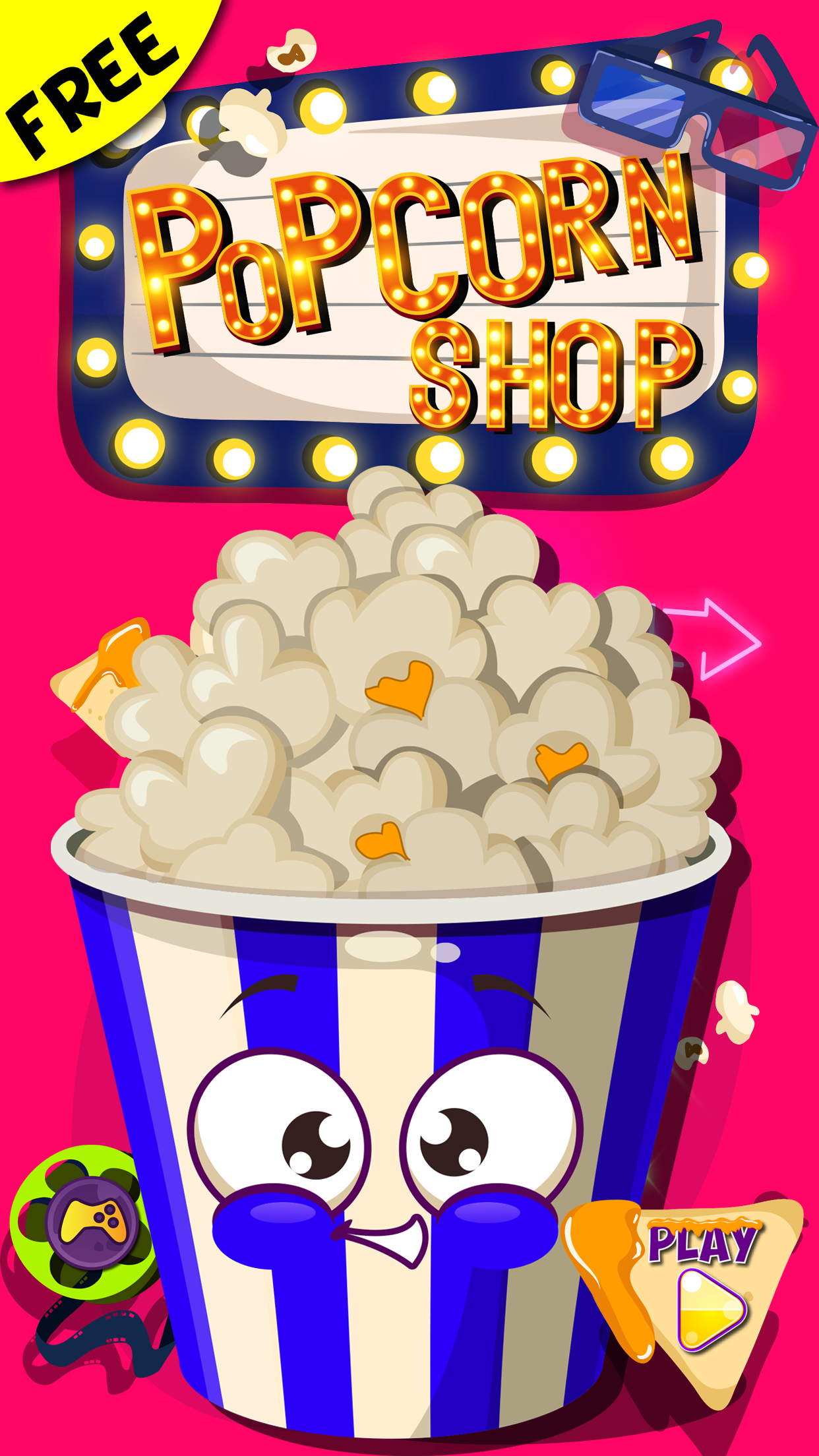Popcorn Maker-Kids Girls free cooking fun game