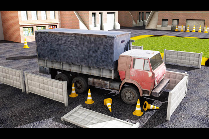 3D Garbage Truck Parking Simulator - Trash Dumpster Trucker Steer Driving Game