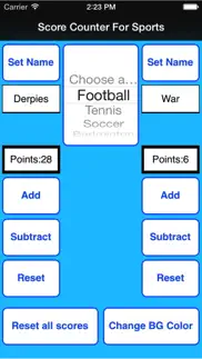 score counter for sports iphone capturas de pantalla 1