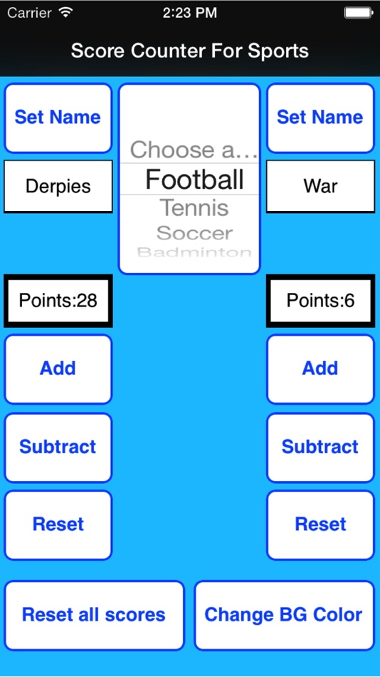 Score Counter For Sports - 2.0 - (iOS)