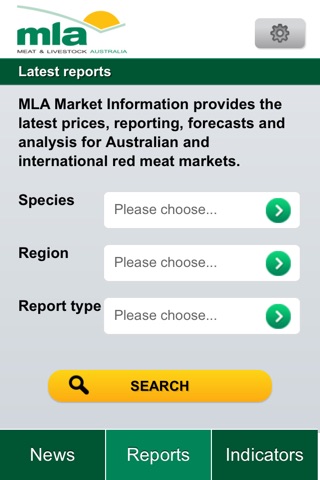 MLA Market Information screenshot 2