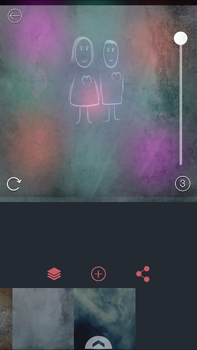 Screenshot of image mixtures - textures Pack, inspirational image, add layers