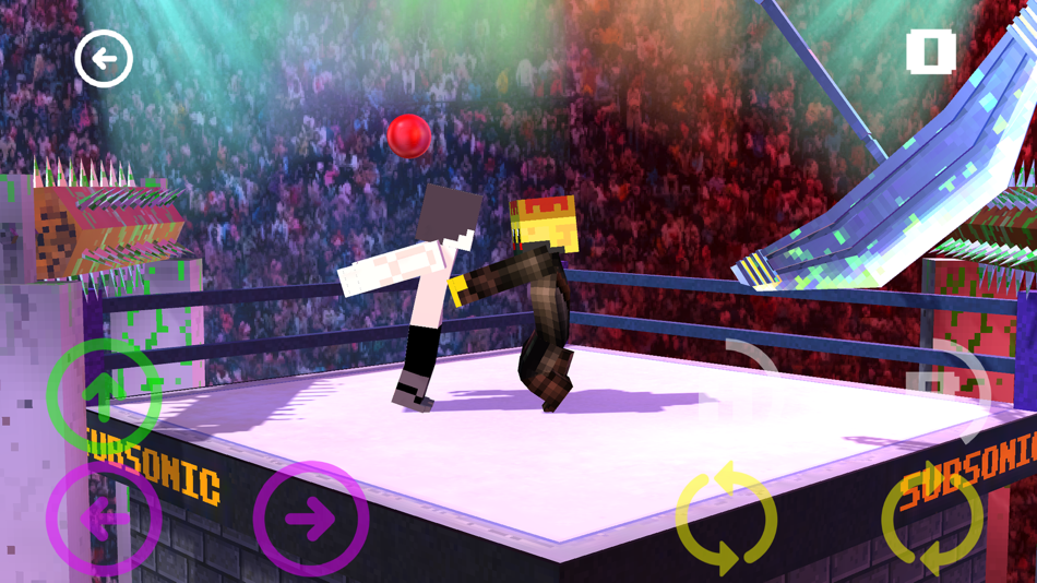 #3. Block Wrestling Mania 3D - FREE Endless Wrestle Game in Cube world (iOS) Podle: LumiNet Kft.