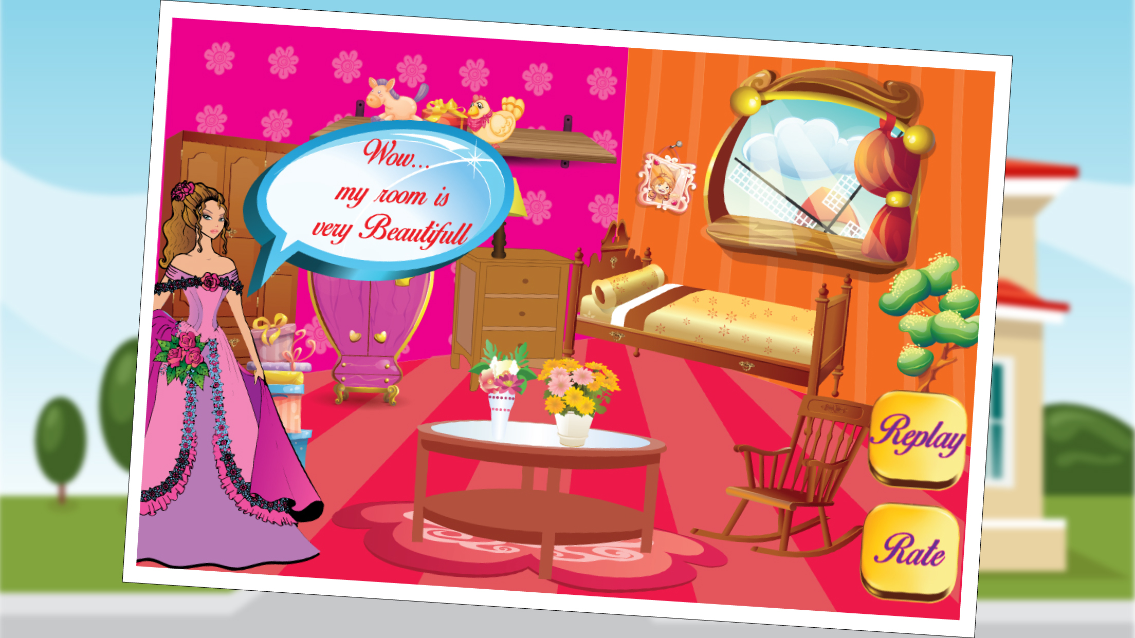 Princess Room Decoration - Little baby girl's room design and makeover art game screenshot 3