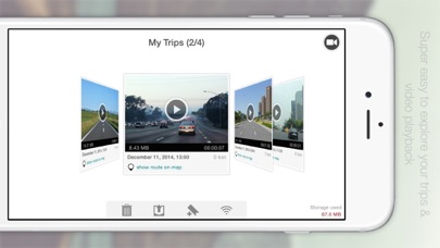Screenshot #2 pour TripREC Driving Recorder Lite