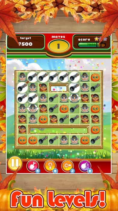 Screenshot #3 pour Thanksgiving Match 3 Fall Puzzle Game FREE