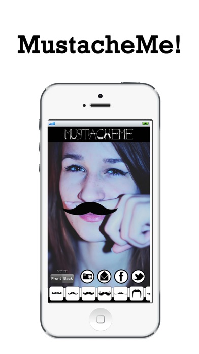 Screenshot #1 pour MustacheMe! Cool Moustaches on your face