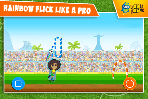 Football Rainbow Flick : Best free game for football fans screenshot 2