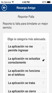 Recarga Amigo screenshot #2 for iPhone