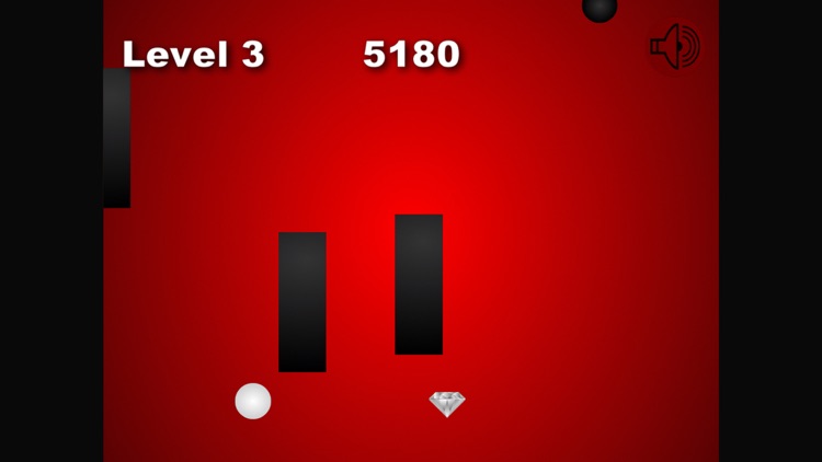 Black N White Game - impossible swype to move and avoid dark geometry