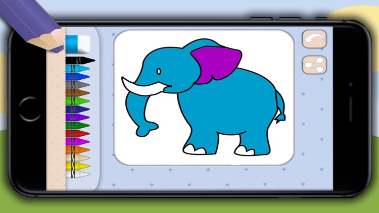 Color zoo and jungle animals - coloring books