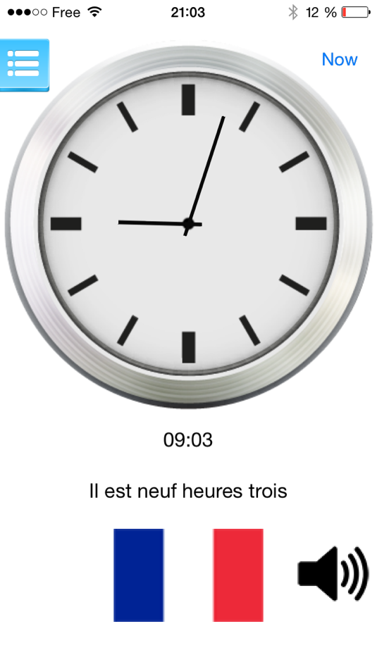 #3. Multilingual speaking clock - free version (iOS) โดย: Jérôme Goursau