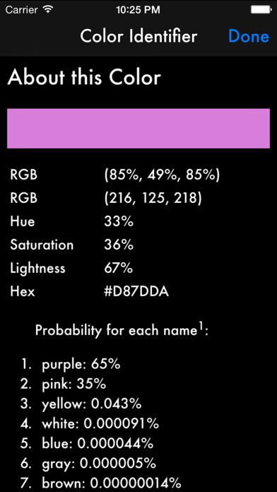 Screenshot #3 pour Color Identify