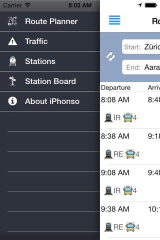 Swiss Transport App screenshot 3