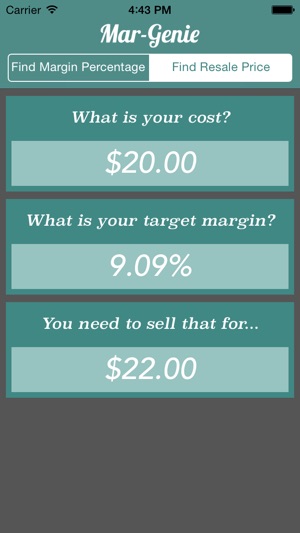 Mar-Genie Margin Calculator