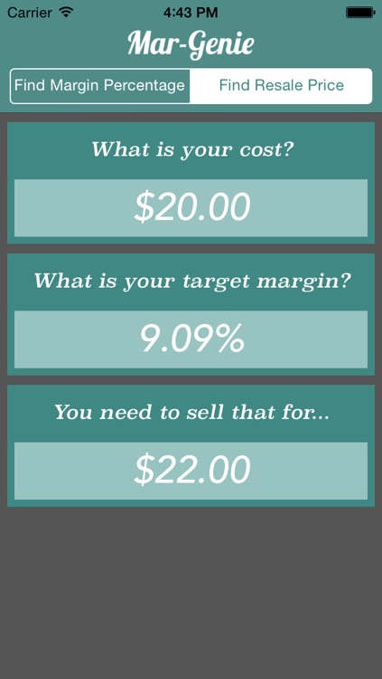 Mar-Genie Margin Calculator