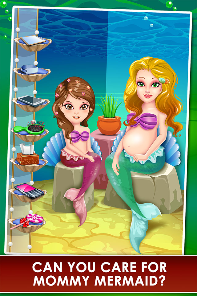 Mermaid Mommys New Born Baby Doctor - my newborn salon and make-up games for kids 2
