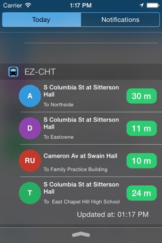 EZ Chapel Hill Transit screenshot 2