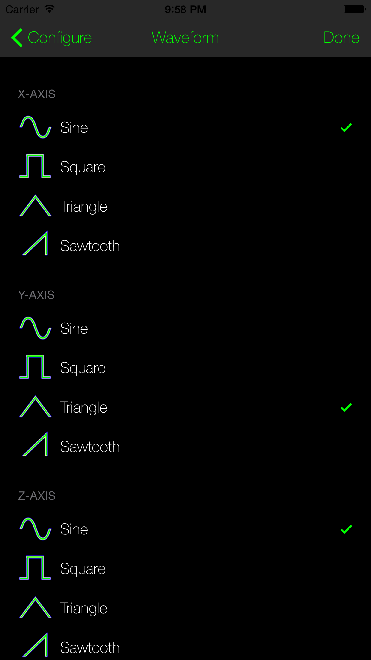 Theremin (Motion Sensors and Touch Screen)