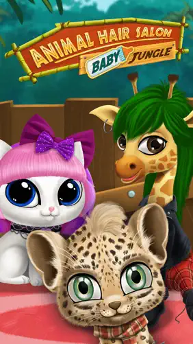 Baby Jungle Animal Hair Salon - No Ads screenshot 1
