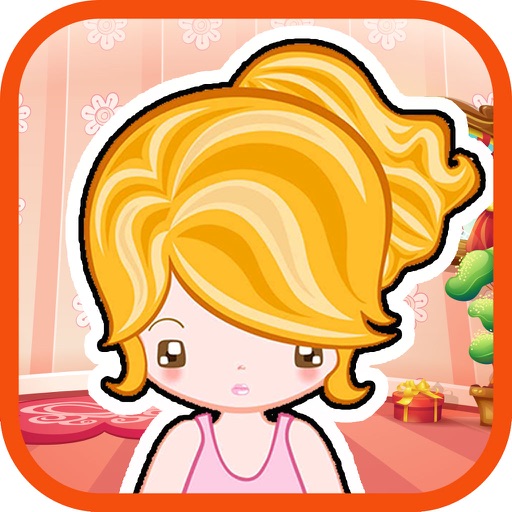 cute princess dress up for kids icon