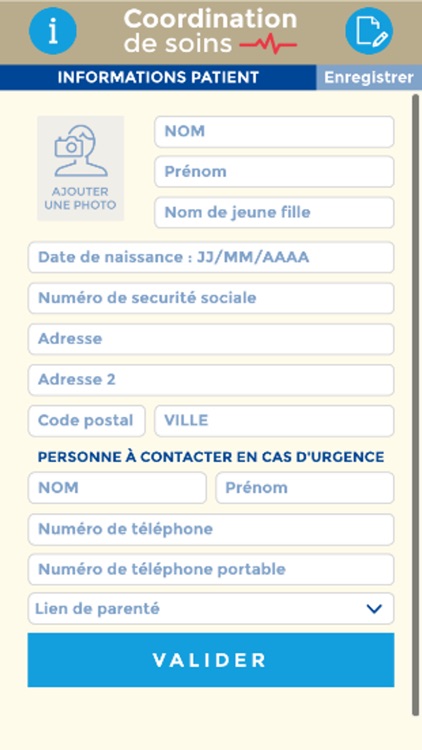 Carte de coordination