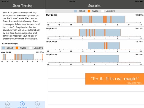Sound Sleeper - Tot Conservatory: white noise and classical music for babies and their parents iPad screenshot 5 - Lifestyle app