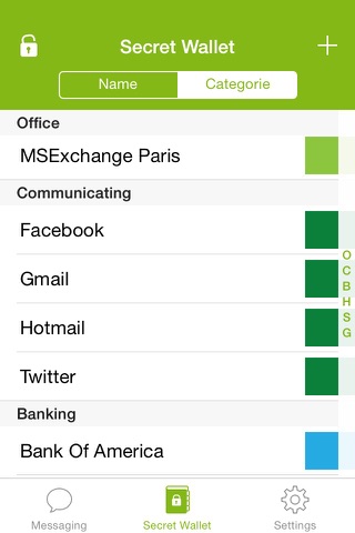 Wabiz, protected passwords screenshot 2