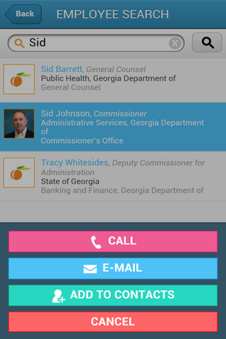 Team Georgia Directory screenshot 3