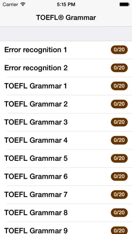 Game screenshot TOEFL® Grammar mod apk