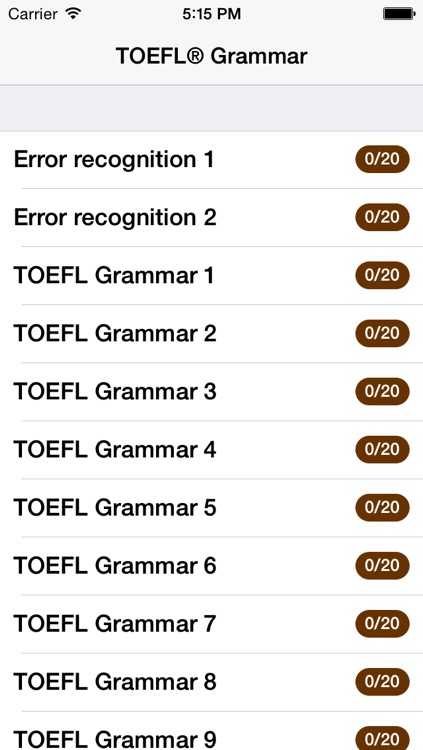 TOEFL® Grammar