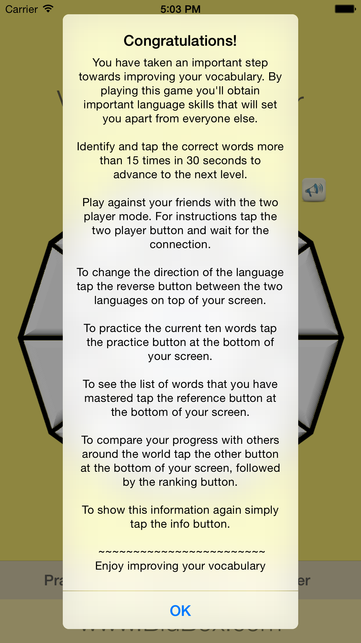 Spanish Vocabulary Trainer