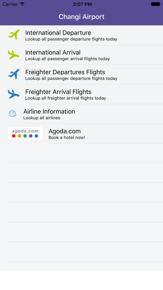 Changi Airport Flight Status - 1.2 - (iOS)